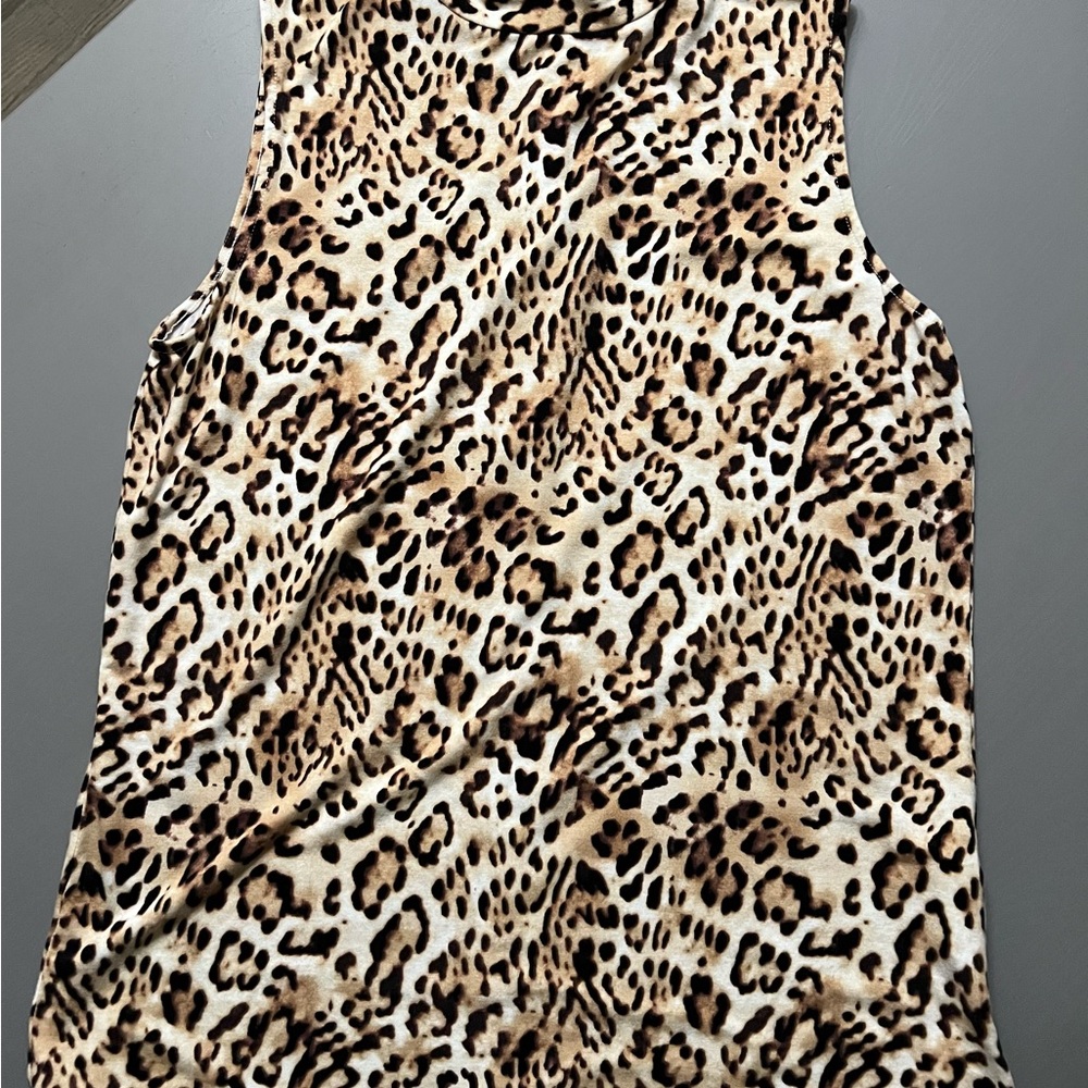 Chico’s Leopard Print Sleeveless Top